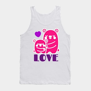 Love cute monsters Tank Top